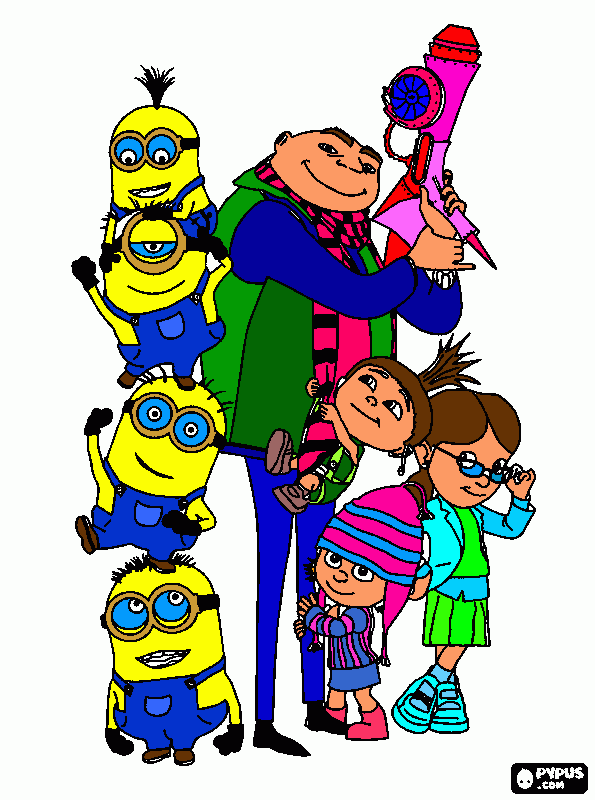 Despicable me para colorear