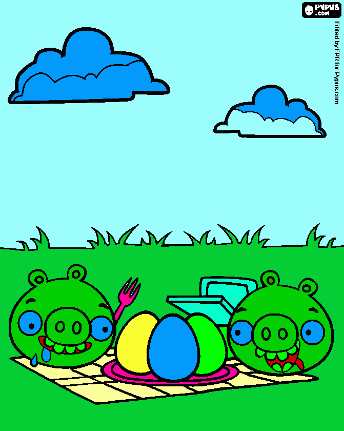dia de campo (picnic) para colorear