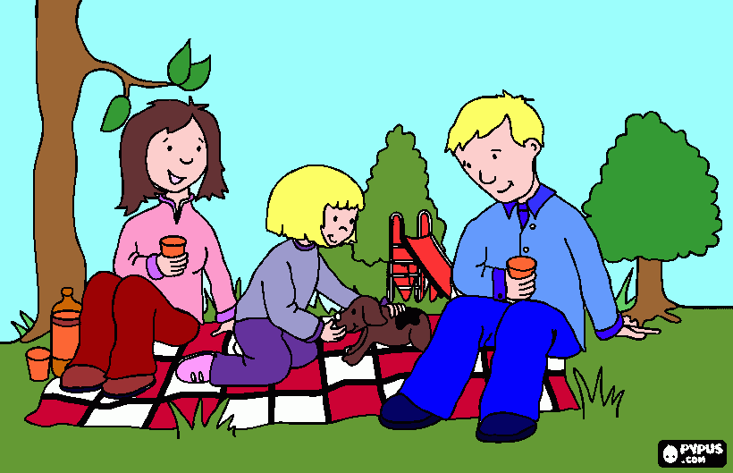 DIA DE LA FAMILIA para colorear