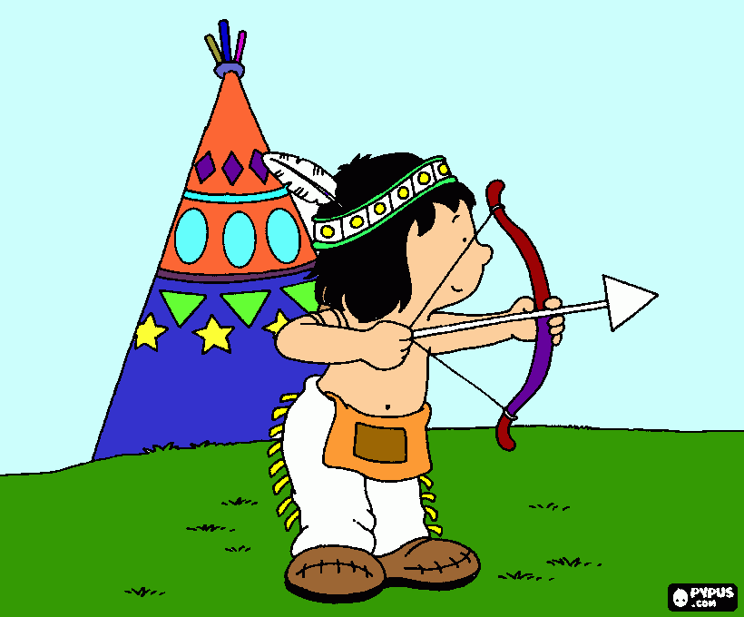Dia de la Resistencia Indigena para colorear