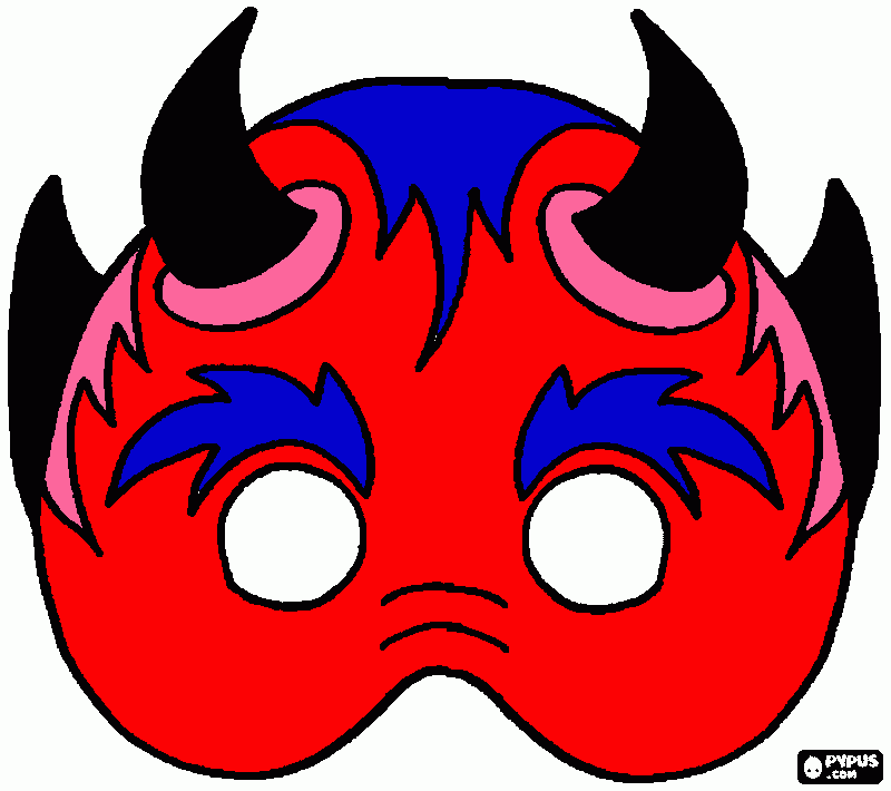 diablo para colorear