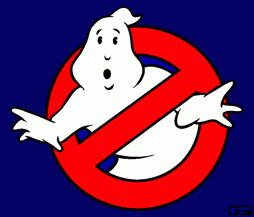 dibu caza fantasma para colorear