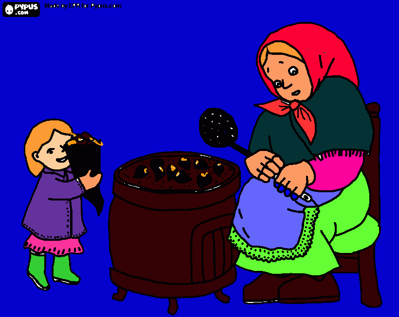 DIBUIX DE LA CASTANYERA para colorear