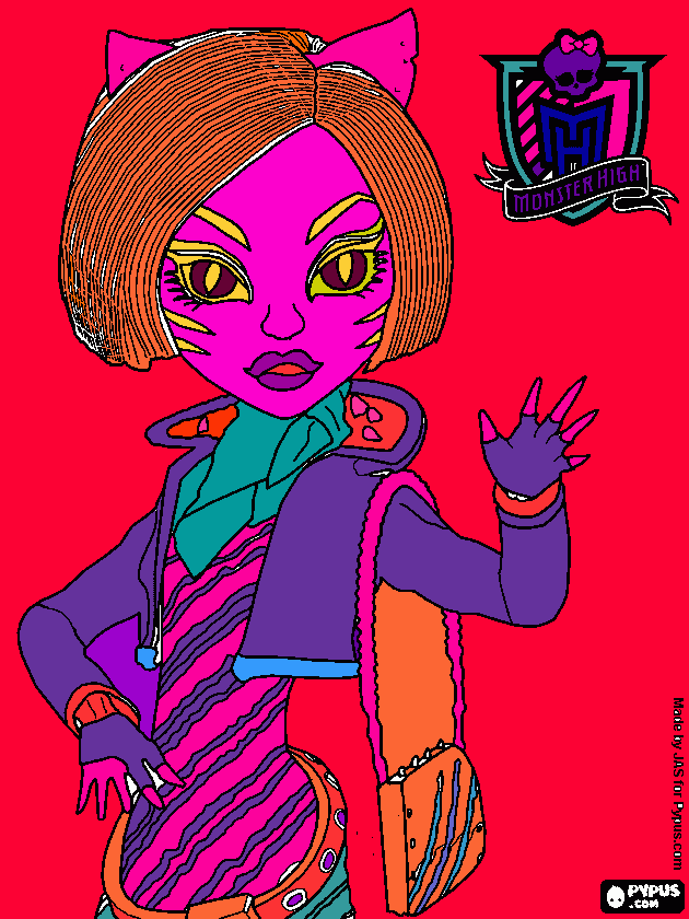 dibuix monster high para colorear