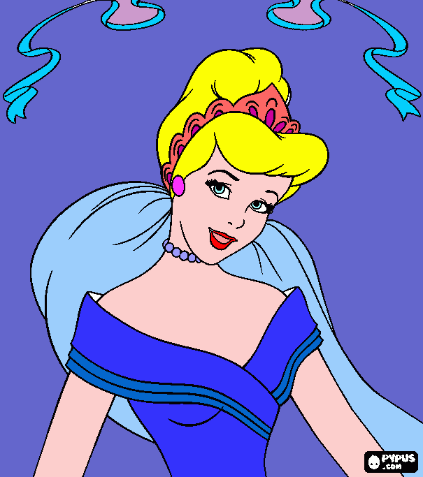 dibujo aurora para colorear