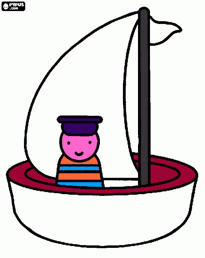 Dibujo Barco Natalia 3 para colorear