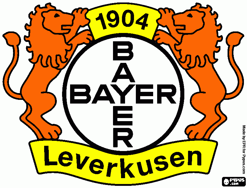DIBUJO BAYEN 04 LEVERKUSEN para colorear