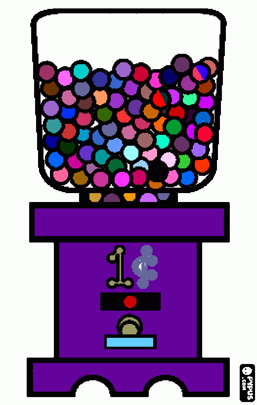 dibujo chicle para colorear