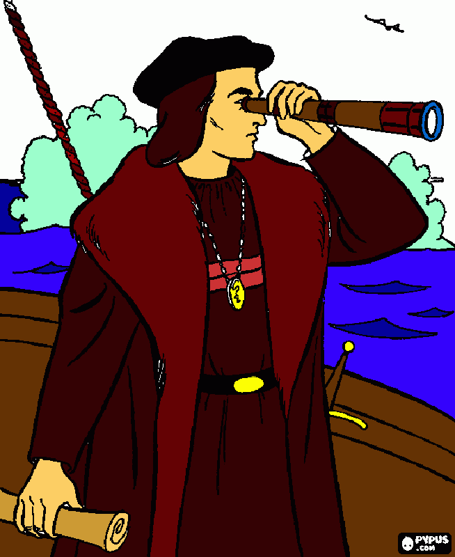 dibujo CONQUISTADORES ESPAÑOLES para colorear
