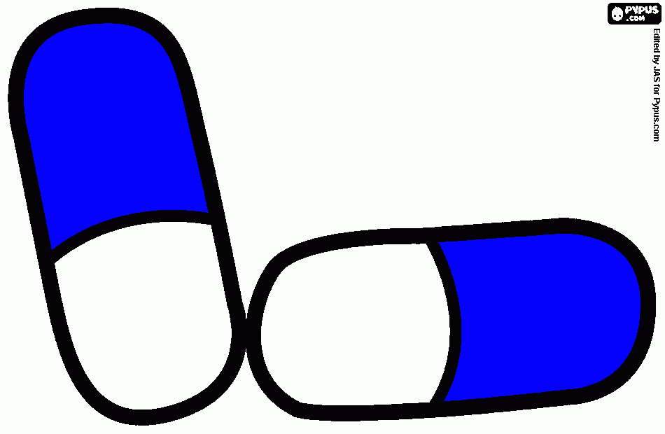 Dibujo cápsula para colorear