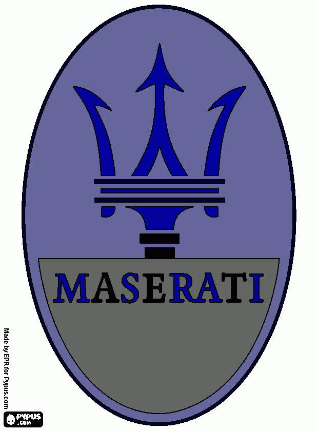 dibujo de arte: maserati para colorear