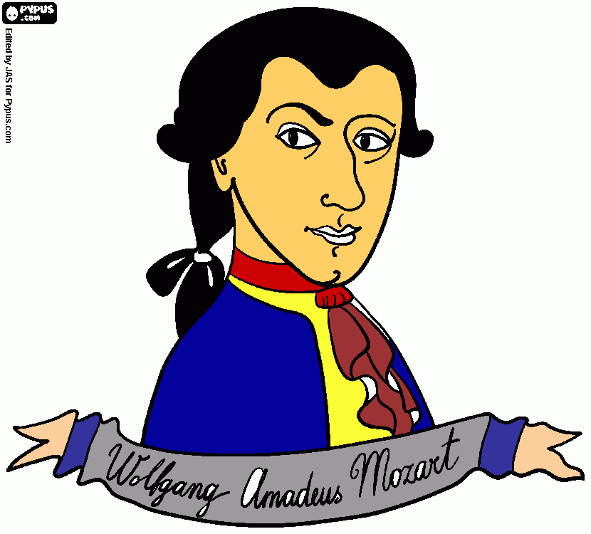 dibujo de Bethoben para colorear