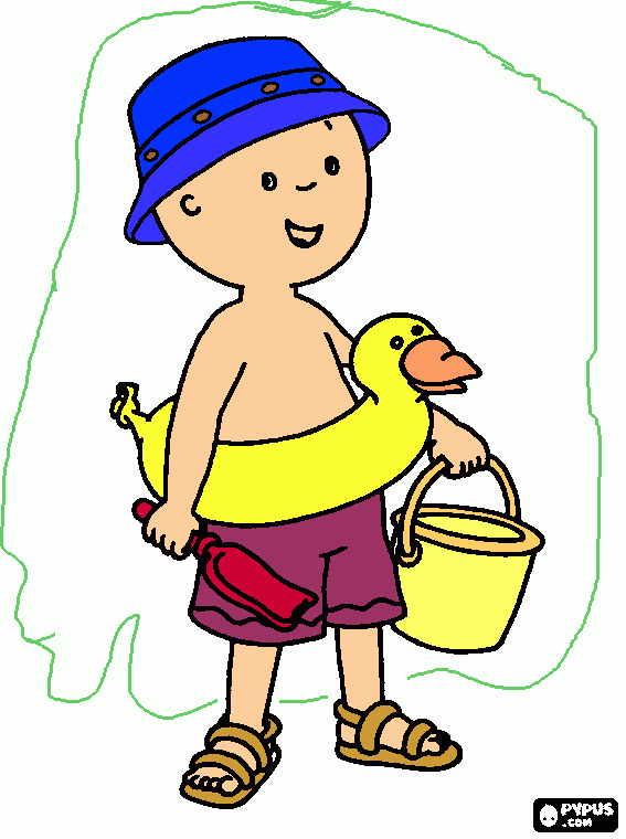 dibujo de cayou para colorear