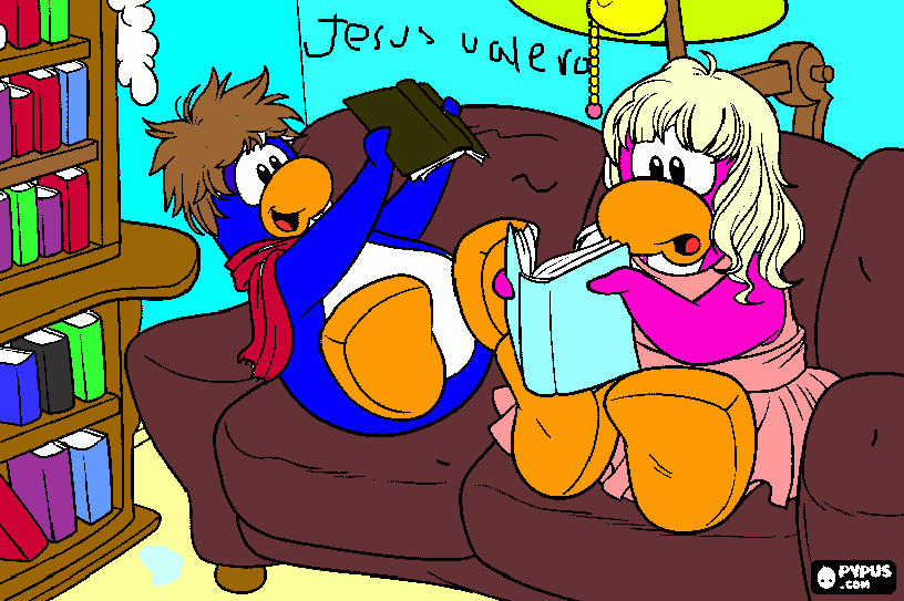 dibujo de club penguin para jesus valero gutierrez para colorear