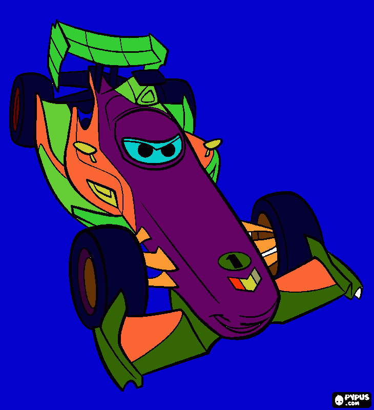 dibujo de francisco Cars2 para colorear