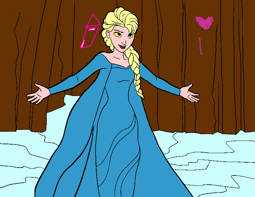 dibujo de frosen para colorear