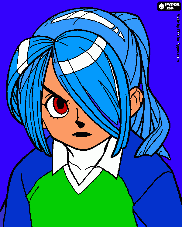 dibujo de kazemaru para colorear