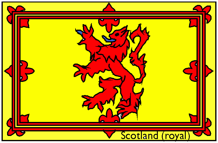 Dibujo de la bandera de Escocia de Alvaro para colorear