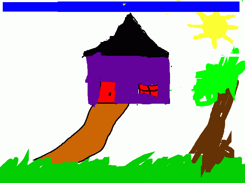 dibujo de la casa de las 3 chanchitas para colorear