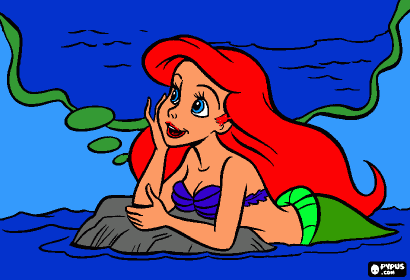 Dibujo de La SIRENITA Martina para colorear