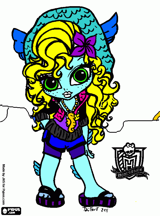 dibujo de LAGUNA GLUE para colorear
