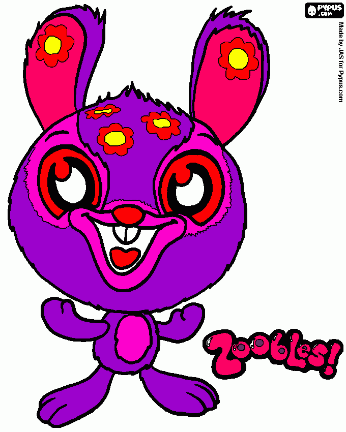 dibujo de los zoobles  para colorear