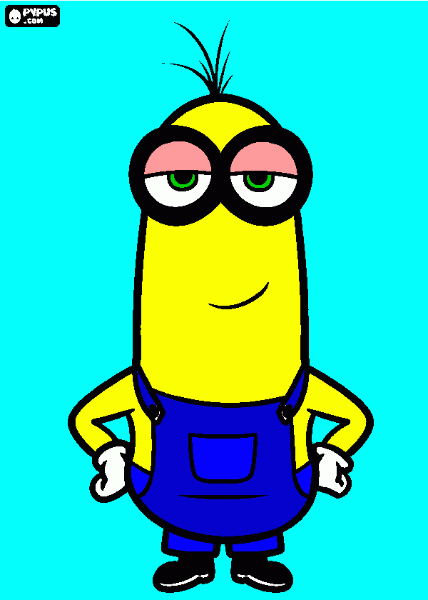 dibujo de minions aestetik para colorear