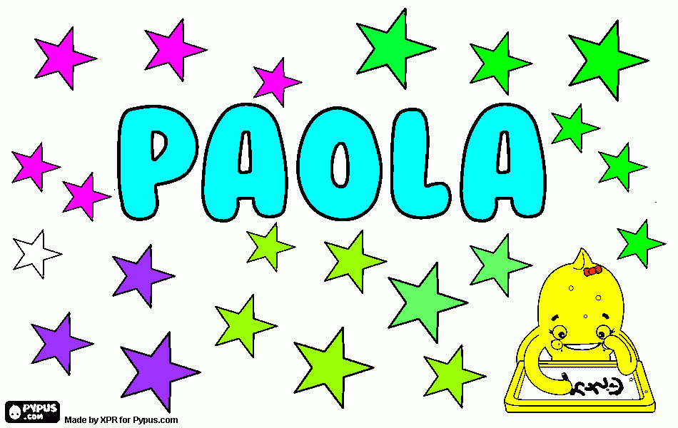 dibujo de paola para colorear