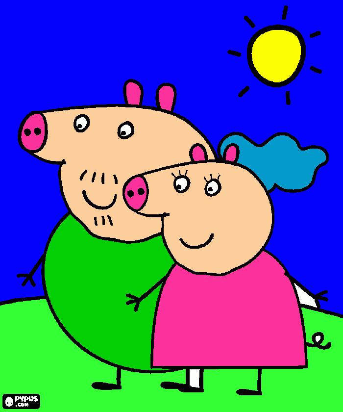 DIBUJO DE PEPAA para colorear