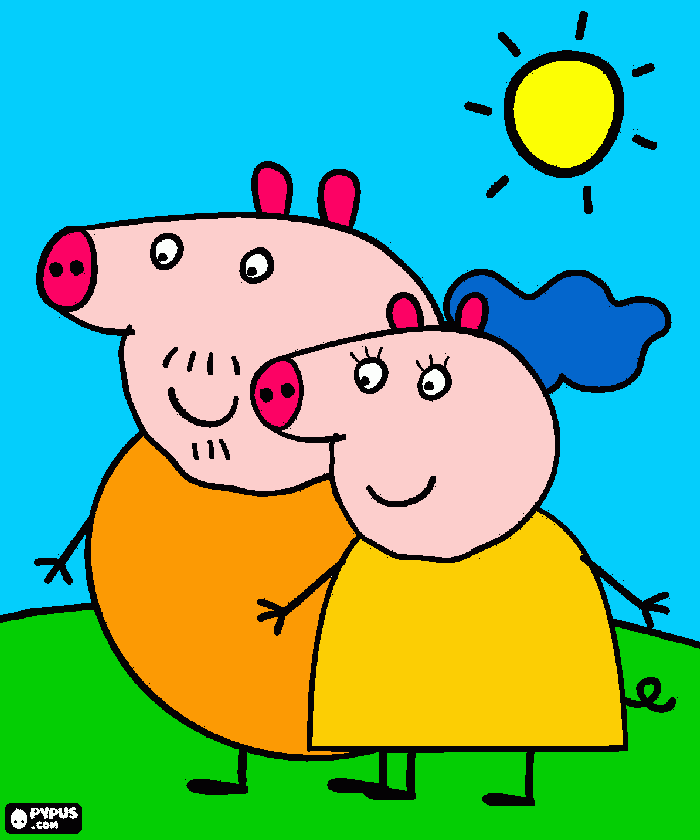 dibujo de peppa echo por osle para colorear