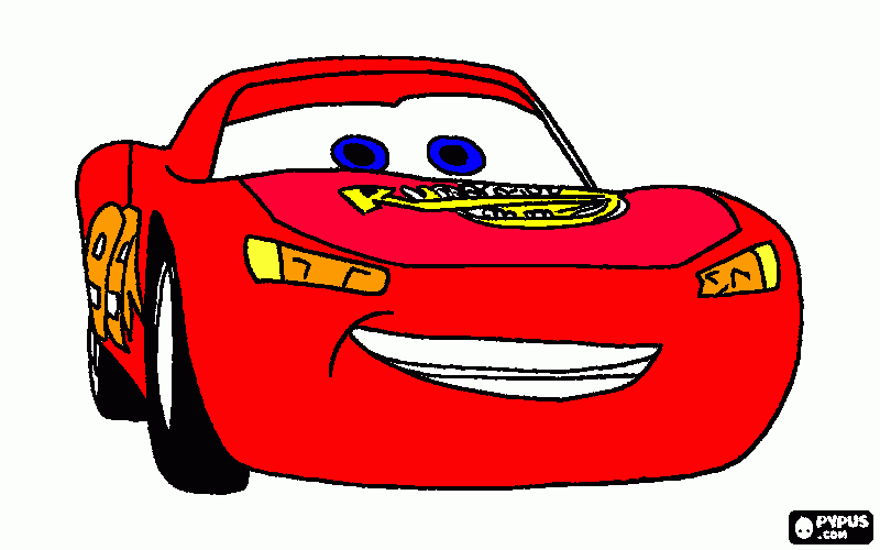 Dibujo de Rayo Mac Quen para colorear