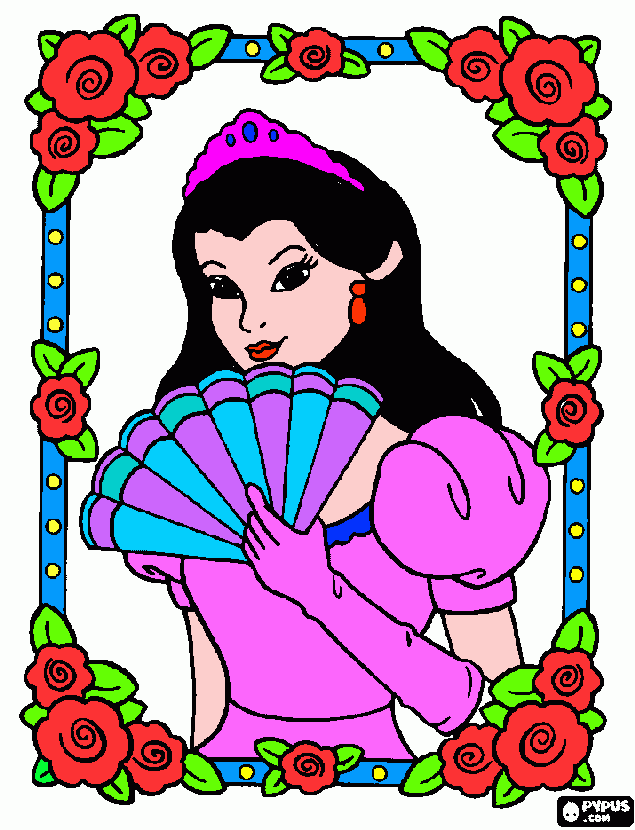 dibujo de tania para colorear