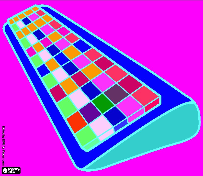 dibujo de teclado para colorear
