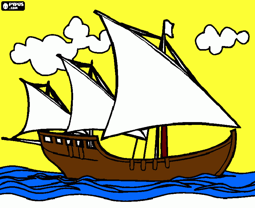 Dibujo De Un Navio para colorear