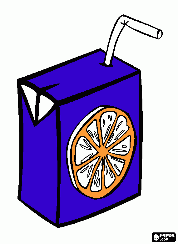 DIBUJO DE UN ZUMO para colorear