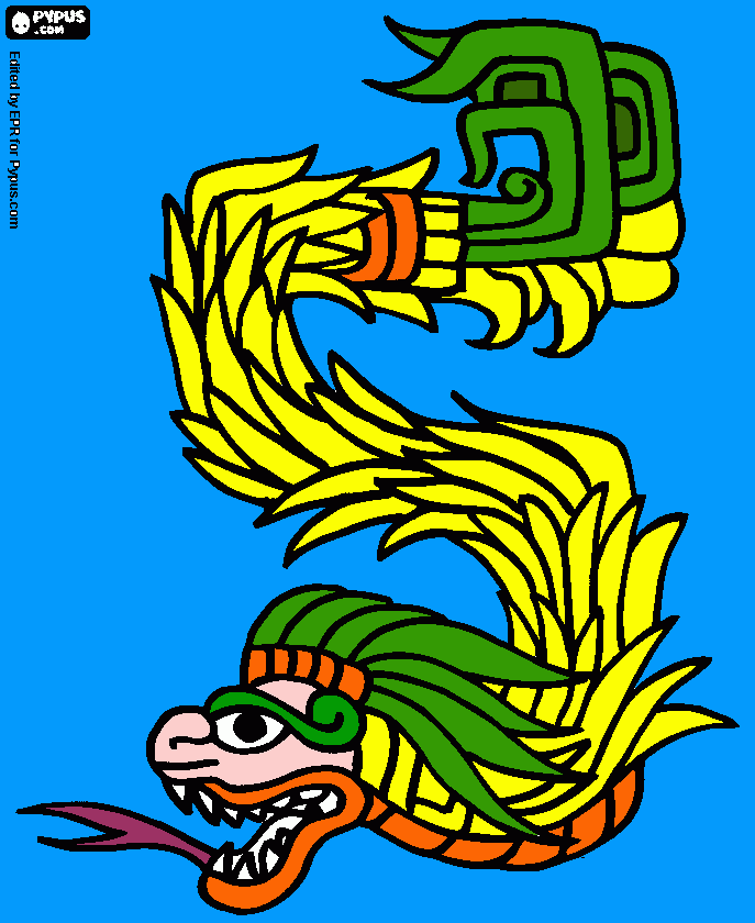 dibujo de una vivora para colorear