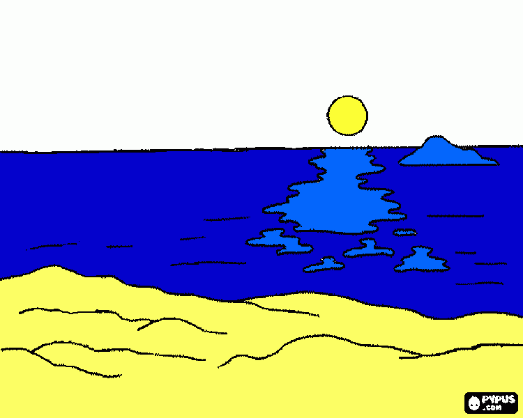 dibujo  del    mar para colorear