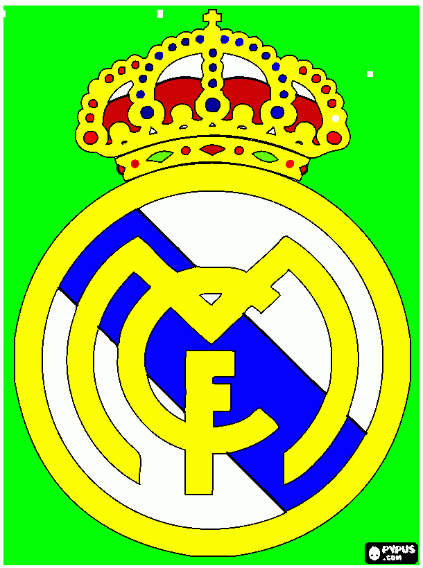 dibujo del real madrid para colorear
