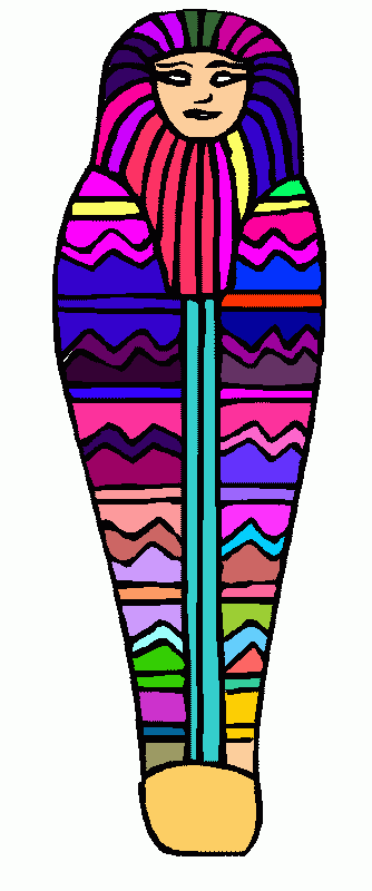 dibujo del sarcófago para colorear