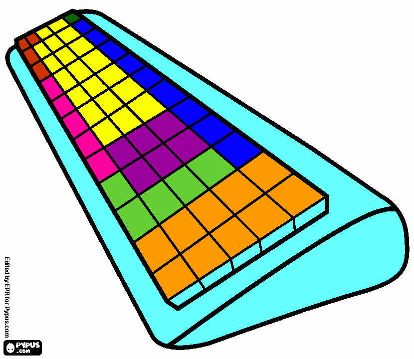 dibujo del teclado para colorear