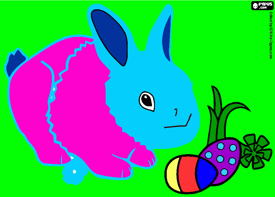 dibujo emma conejo para colorear