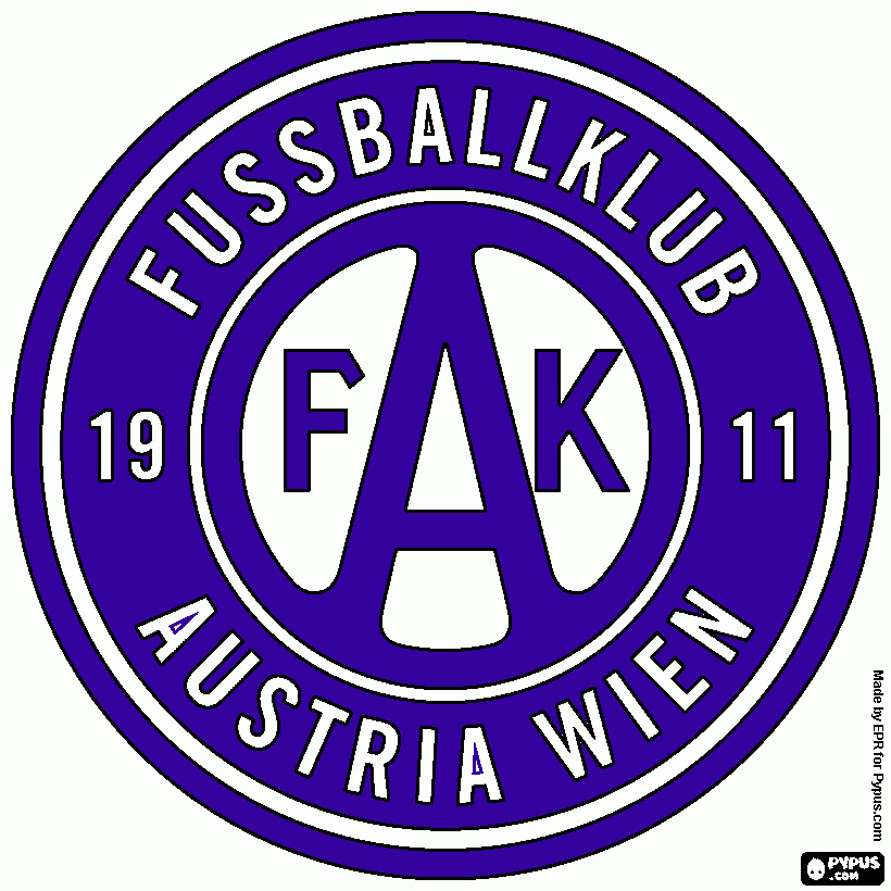 DIBUJO FK AUSTRIA VIENA para colorear