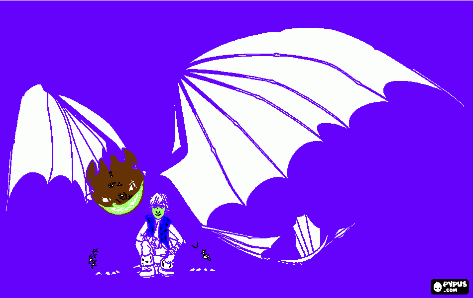 Dibujo hecho por Carla para colorear