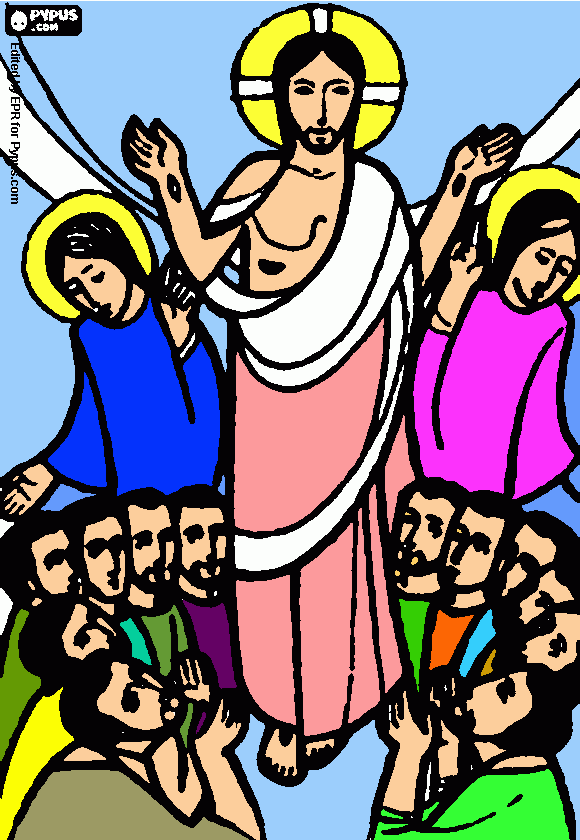 Dibujo La Resurrección para colorear