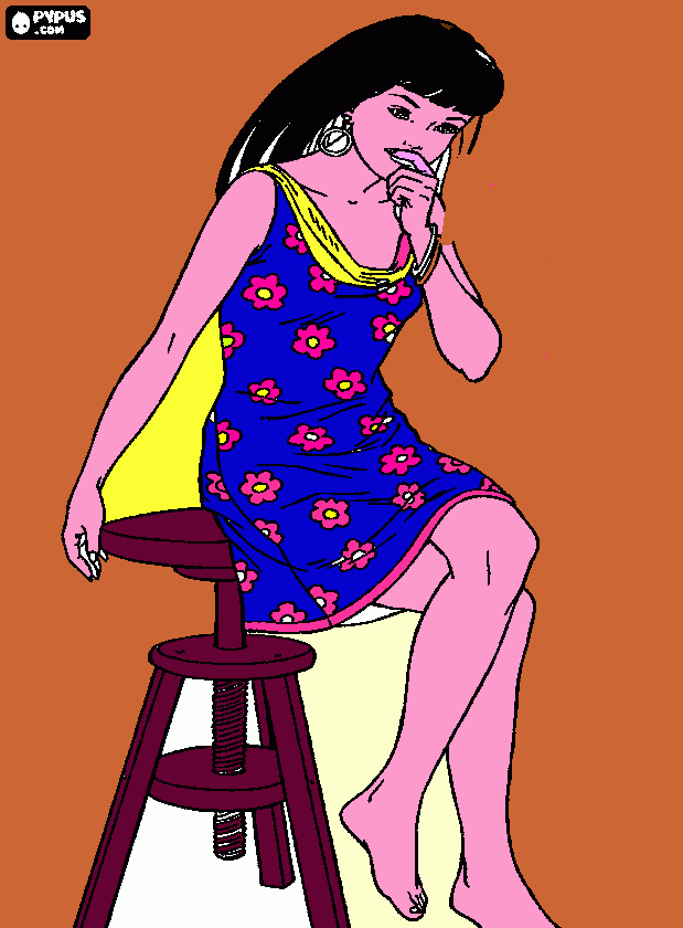 Dibujo Mia para colorear