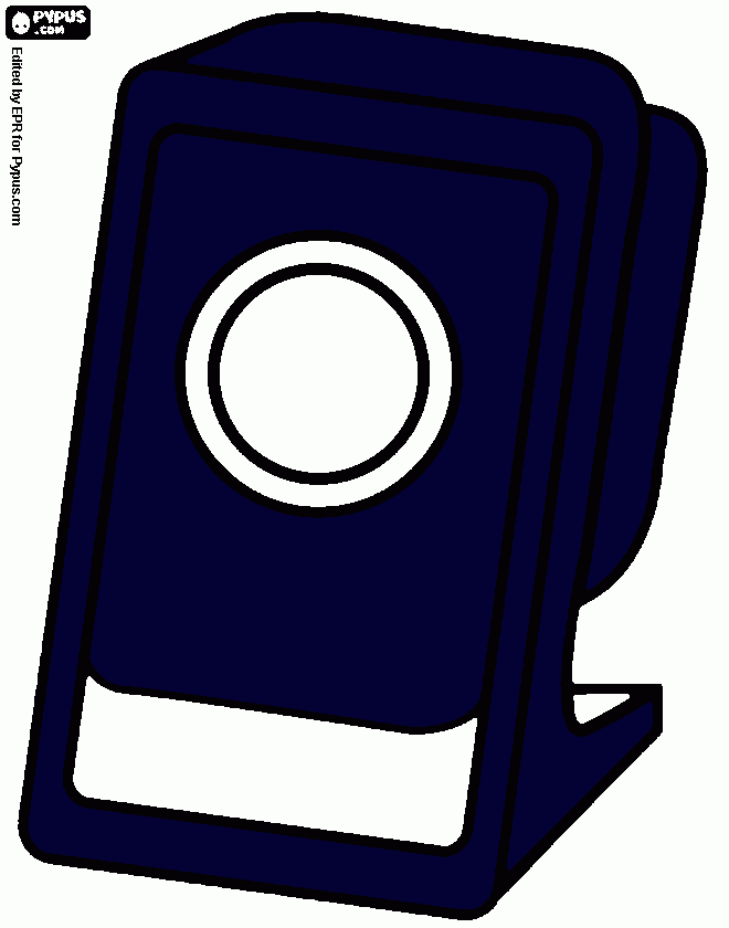 Dibujo parlante PC para colorear