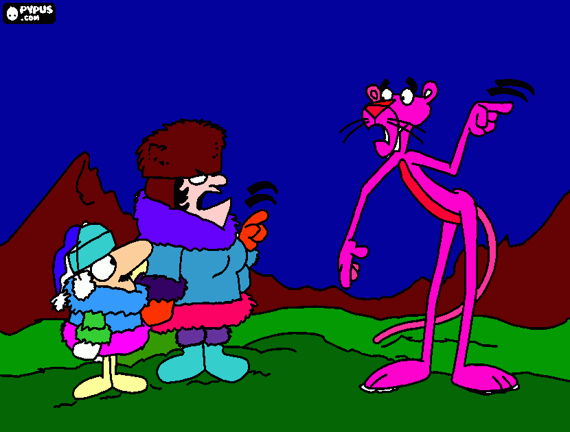 dibujo patera rosa para colorear
