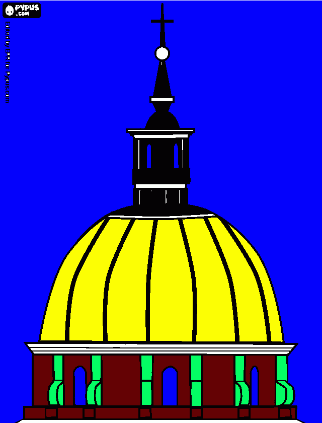 dibujo Pedro cúpula para colorear