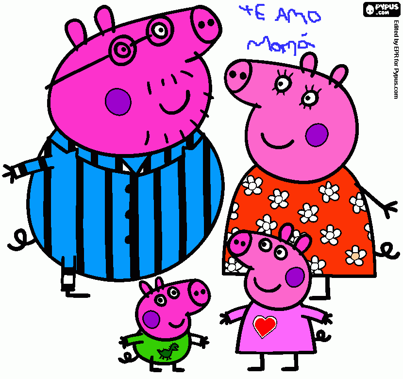 dibujo pepa majo para colorear