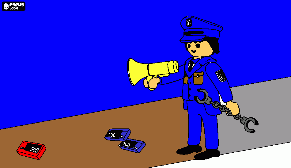 dibujo playmobil para colorear